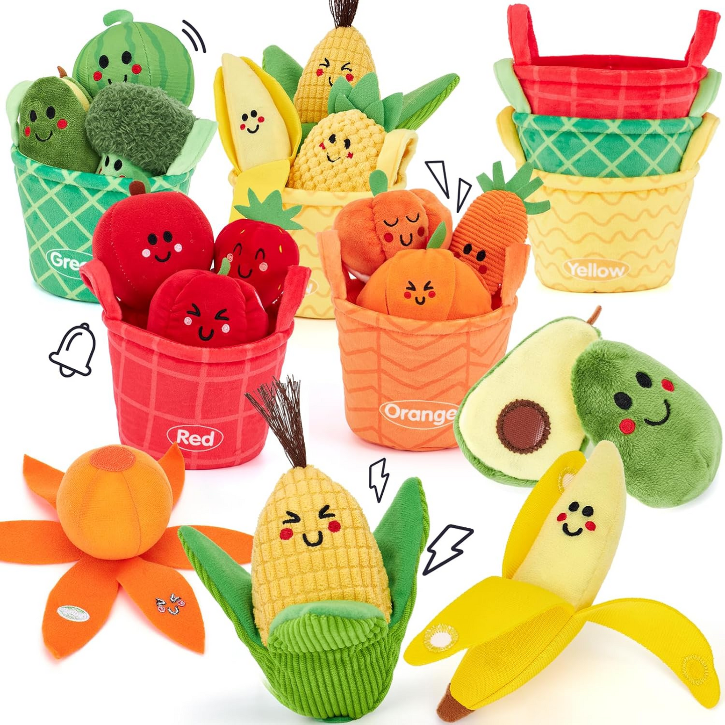Soft Sensory Fruit & Veggie Play Set