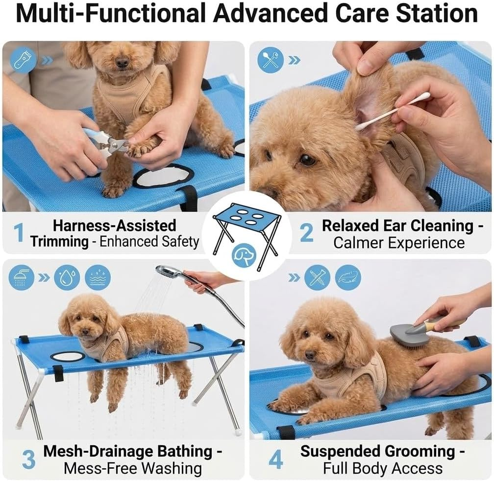 Pet Grooming Hammock & Stand