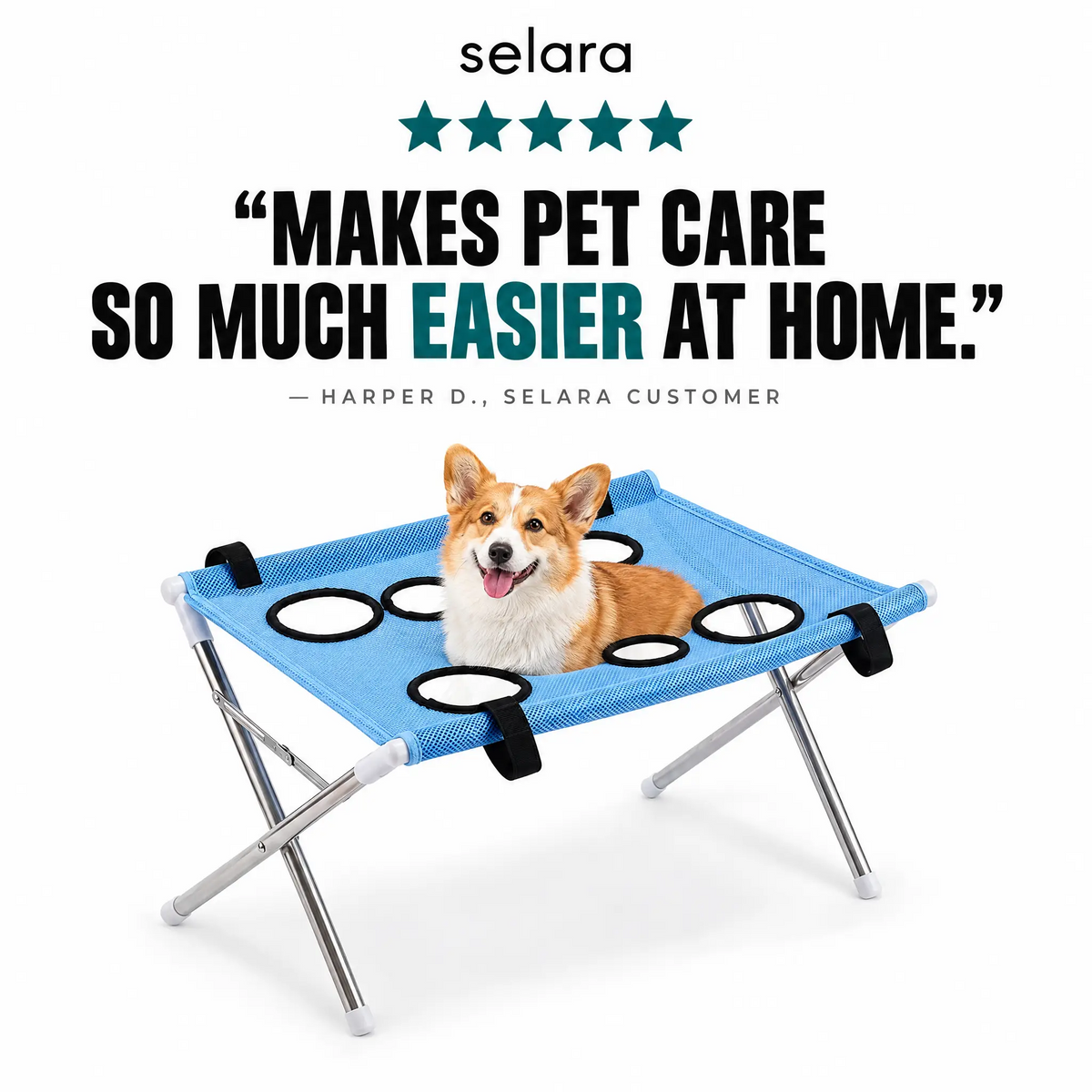 Pet Grooming Hammock & Stand