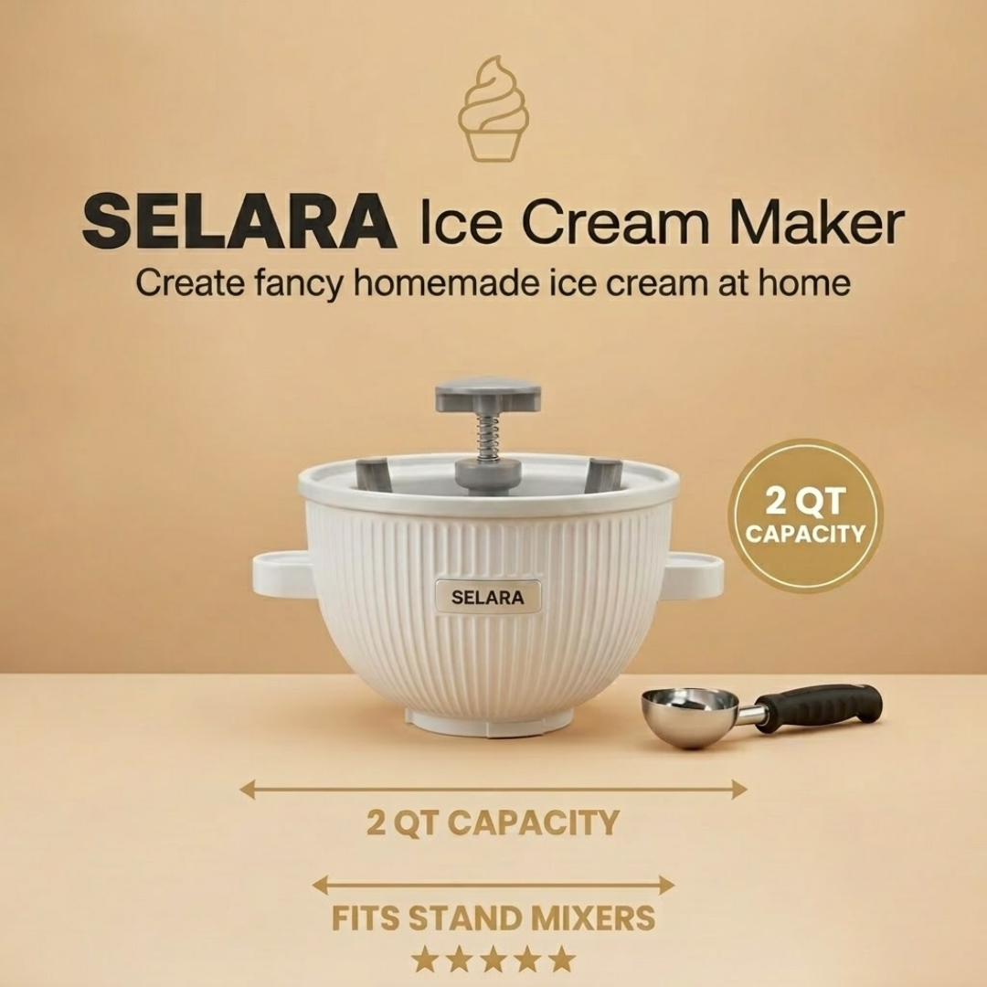 Ice Cream Maker Attachment W/ Ice Cream Scoop