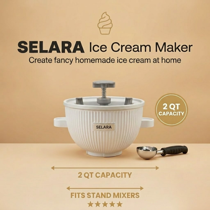 Ice Cream Maker Attachment W/ Ice Cream Scoop