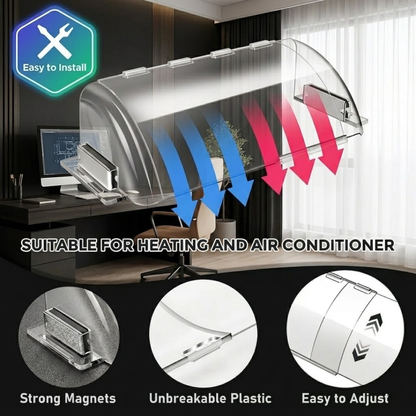 Adjustable Air & Heat Vent Deflector