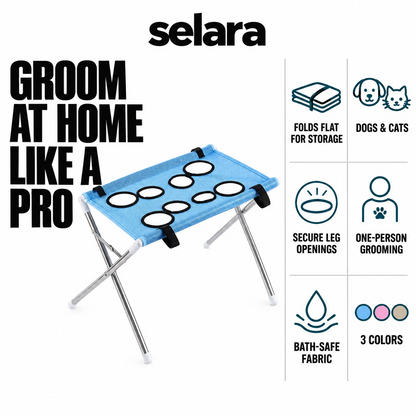 Pet Grooming Hammock & Stand
