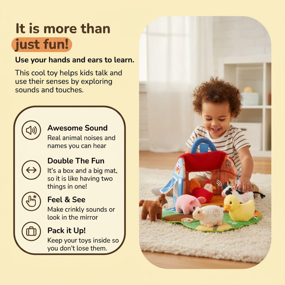 Talking Farm Animal Plush Set