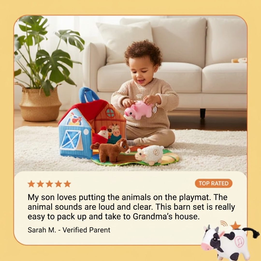 Talking Farm Animal Plush Set