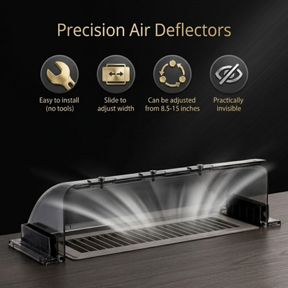 Adjustable Air & Heat Vent Deflector