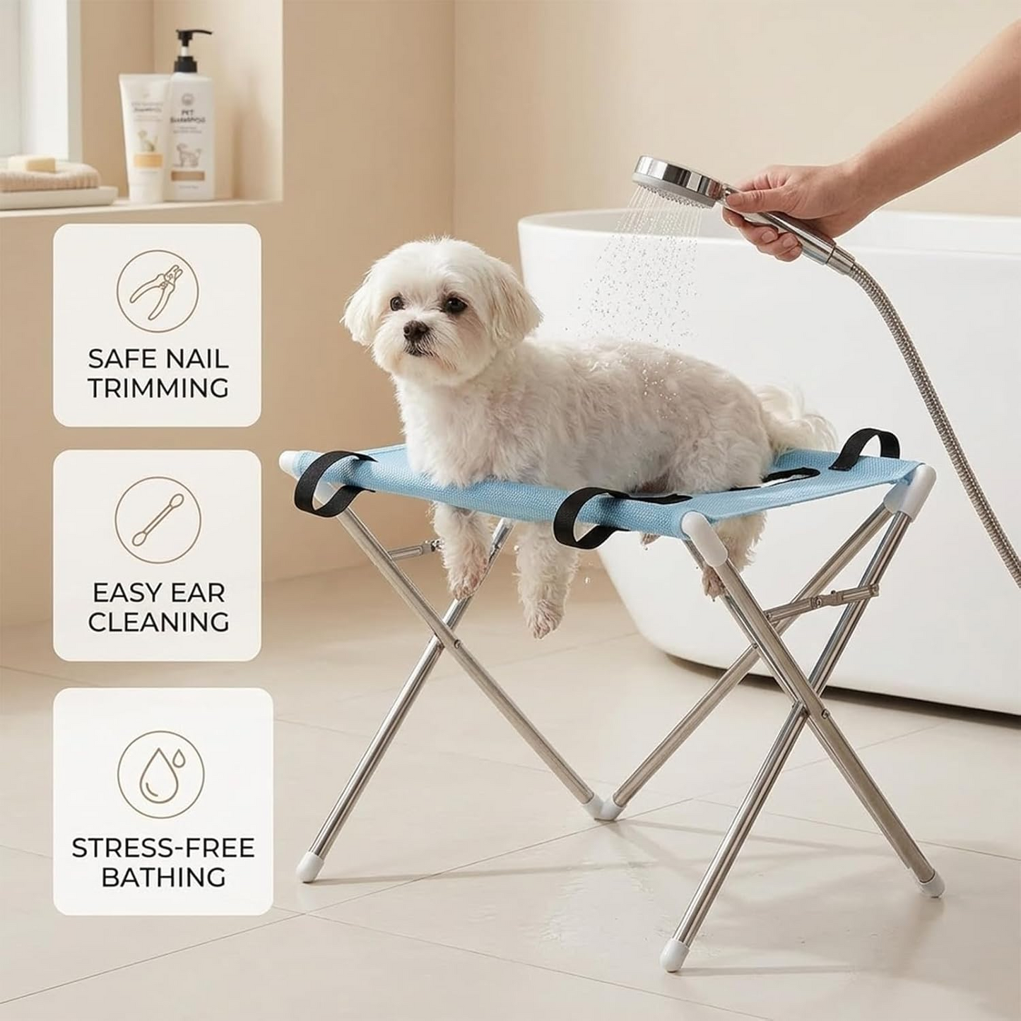 Pet Grooming Hammock & Stand