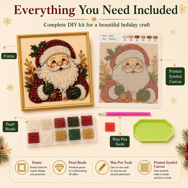 DIY Christmas Pearl Art Kit